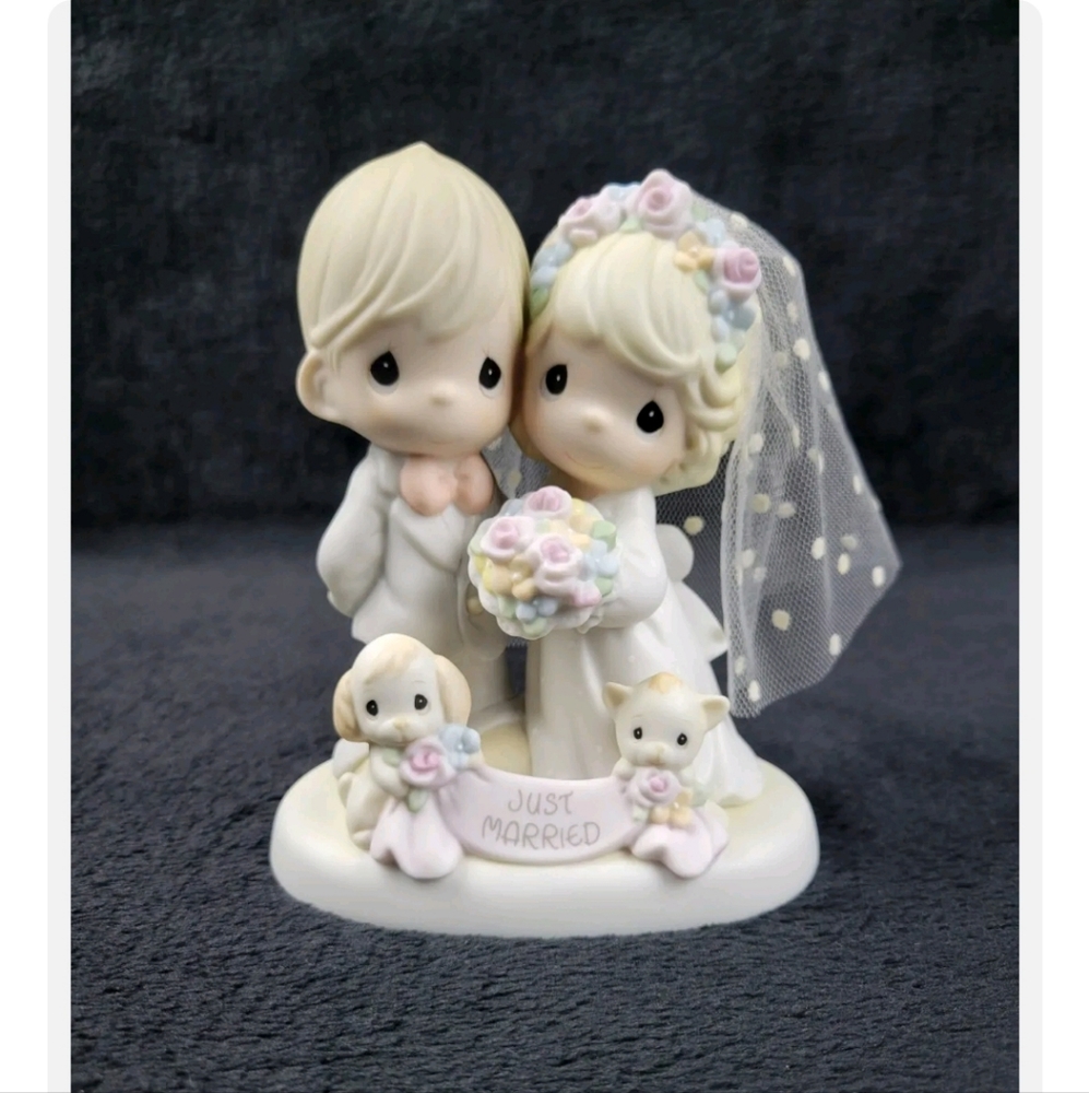 Precious Moments Til The End Of Time Just Married 4001653 Excellent Condition